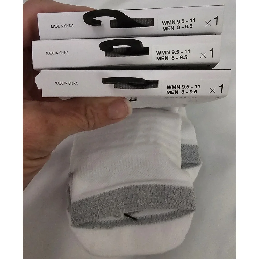 New 3 Pair Nike Spark Running No Show Dri Fit Unisex Women 9.5-11 Men 8-9.5